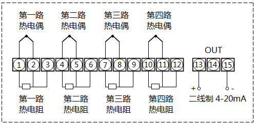 XTRM温度远传监测仪接线 XTRM温度远传监测仪接线