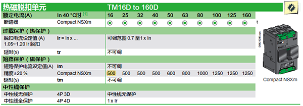热磁塑壳断路器NSXm63TMD16 热磁塑壳断路器NSXm63TMD16
